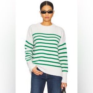 Philosophy Green Stripe Knit Sweater | St. Patrick’s Day Office Wear | L